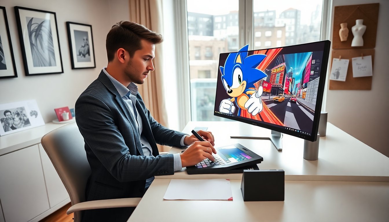 sonic fan art cool