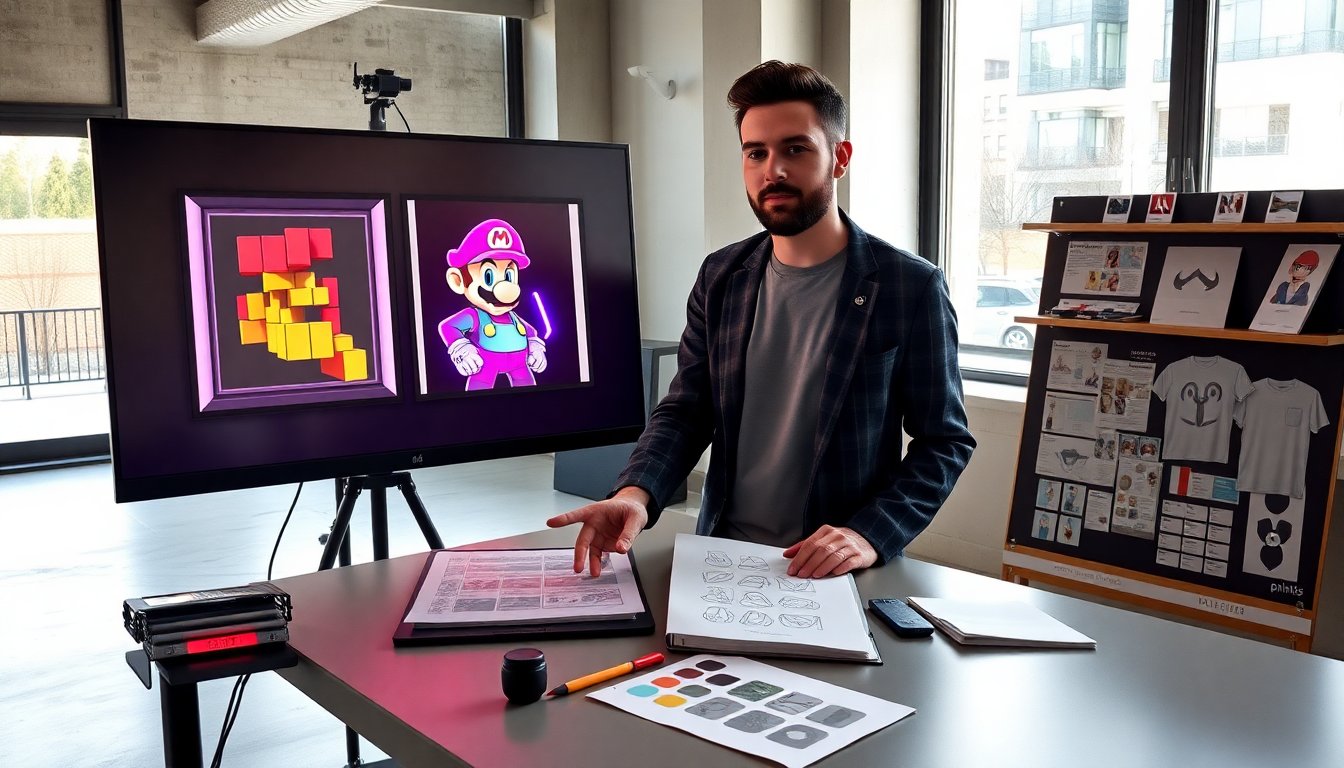 mario fan art cool